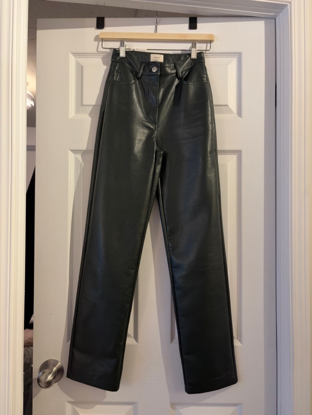 Aritzia Melina High-Rise Straight Leg Jeans - Dark Green